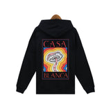 Casablanca Hoodie Autumn/Winter Rainbow Print Hooded Sweater
