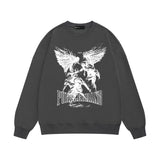 Purple Brand Sweatshirt Loose Crew Neck Sweater
