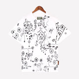 Denim Tears Shirt Full Graffiti Print Short Sleeve T-Shirt