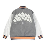 Amiri Jacket AMI Sticker Star Pattern Baseball Jacket Jacket