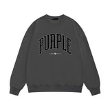 Purple Brand Sweatshirt Loose Crew Neck Sweater