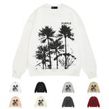 Purple Brand Sweatshirt Loose Crew Neck Sweater