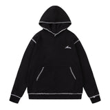 Amiri Hoodie autumn and winter new AMI embroidered line letter pattern hooded sweater