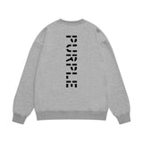Purple Brand Sweatshirt Loose Crew Neck Sweater