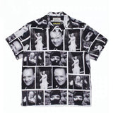 GUILTYPARTIES TIGER Shirts Joint Japanese Basquiat Graffiti Short Sleeve Flower Shirt