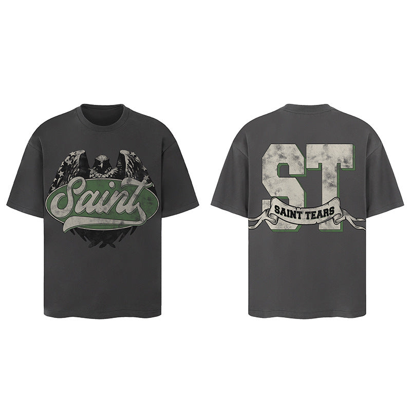 Men Vintage T-Shirts Saint Michael Tee Saint Tears