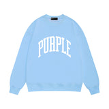 Purple Brand Sweatshirt Loose Crew Neck Sweater