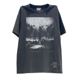 Men Vintage T-Shirts vintage Washing Water Old Short Sleeve Three Gods Judgment Casual Loose