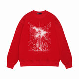 Purple Brand Sweatshirt Loose Crew Neck Sweater