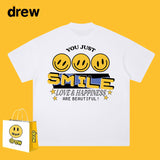 Drew T Shirts Short Sleeve T-shirt Alphabet Graffiti Print