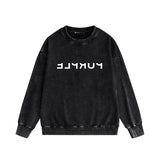 Purple Brand Distressed Sweatshirt Retro Vintage Crew Neck Sweater