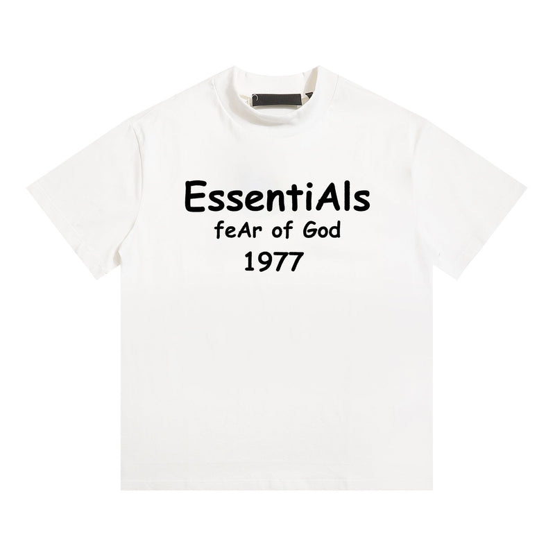 Fog Essentials T Shirts Spring/Summer FOG Letter Print Pattern Crew Neck Pullover Short Sleeves