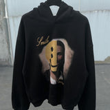 Mens Vintage T-Shirts SAINT MICHAEL print vintage hooded sweater