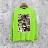 Purple Brand Long Sleeve T-Shirt Fashion Loose Long Sleeve Top