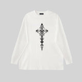 Amiri Sweatshirt AMI pattern print crew neck long sleeve men and women