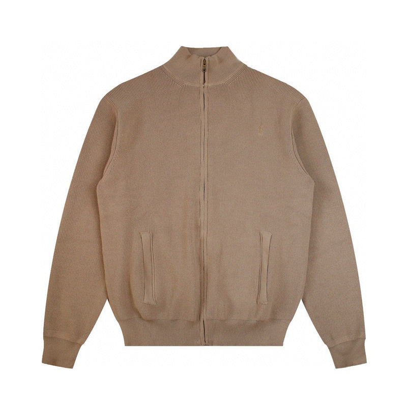 Ralph Lauren Coated Knitted Zipper Cotton