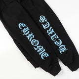 CHH Chrome Heart HoodieCH Premium Lightning Blue Zipper Hooded Sweater Jacket Cardigan