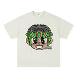 Vintage T-shirts Graffiti Trend Brand Cotton Short Sleeve T-Shirt