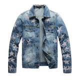 Amiri Jacket Trendamiri Ripped Slim Fit Denim Coat Jacket Men