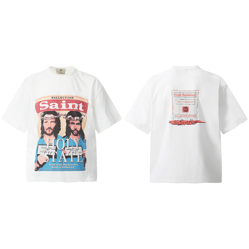 Men Vintage T-Shirts "Holy Saint" T-Shirt