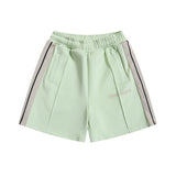 Palm Angels Shorts Flocking Alphabet Stripe Color Match Casual Shorts