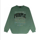 Purple Brand Long Sleeve T-Shirt Fashion Loose Long Sleeve Top
