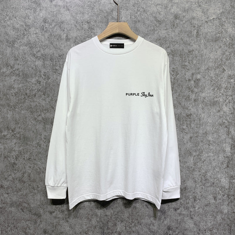 Purple Brand Long Sleeve T-Shirt Fashion Loose Long Sleeve Top