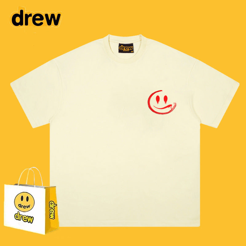 Drew T Shirts Cotton Short-Sleeved Printed T-shirt