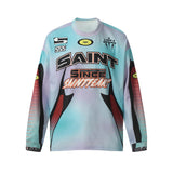 Men Long Sleeve Shirt Saint Michael Loose Long Sleeve Shirt