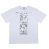 C.e t shirts creative geometric pattern round neck pullover short sleeve for men and women