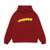 Purple Brand Hoodie Fashion Loose Hooded Sweater