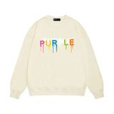 Purple Brand Sweatshirt Loose Crew Neck Sweater