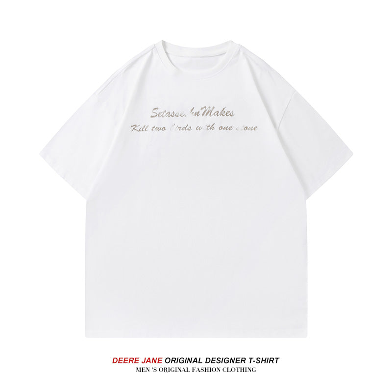 Men's T-Shirts Short-Sleeved T-shirt Men's Summer Loose
