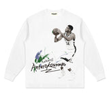 Nba Long Sleeve Shirt Cotton Long Sleeve T-shirt Men and Women Loose