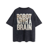 Gallery Dept T Shirts Summer Short Sleeve T-shirt Gallery Dept Washed and Worn Men and Women Loose