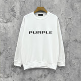Purple Brand Sweatshirt Loose Crew Neck Sweater