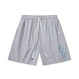 Amiri shorts drawstring slacks alphabet shorts