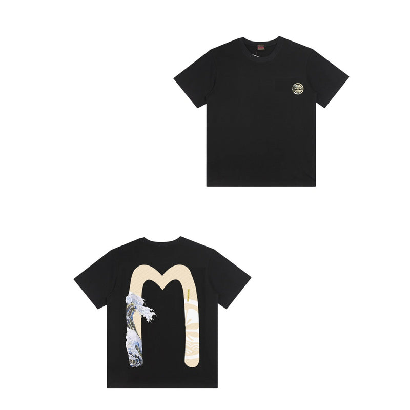 Evisu T Shirts Casual Versatile Unisex T Shirts