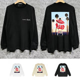 Purple Brand Long Sleeve T-Shirt Fashion Loose Long Sleeve Top