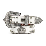 Hip-hop punk rhinestone belt crown rhinestone
