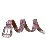 Hip-hop punk rhinestone belt punk style