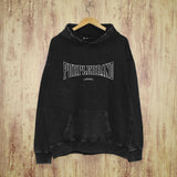 Purple Brand Distressed Hoodie Fashion Old Loose Hooded Sweater