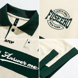 Men T-shirt Summer Pure Cotton Color Matching Short Sleeve Men Loose-Fitting Casual T-shirt