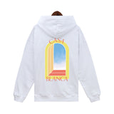 Casablanca Hoodie Autumn/Winter Rainbow Print Hooded Sweater