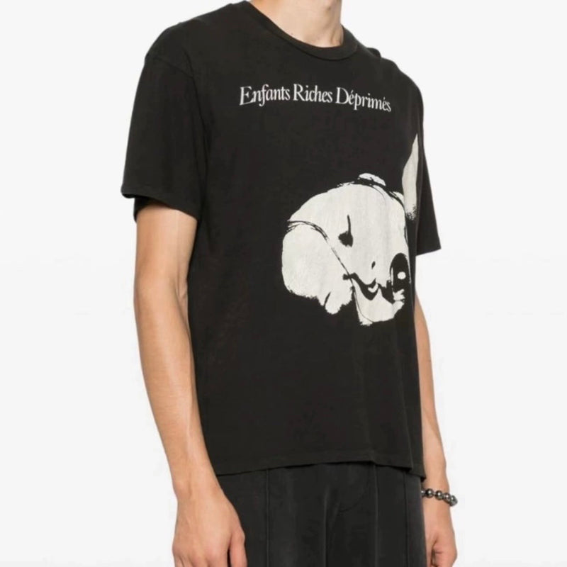 ERD T Shirts Short Sleeve Retro Slogan T-shirt Cotton
