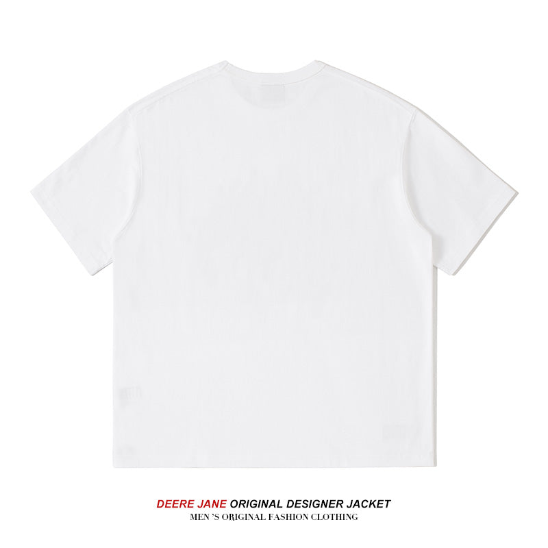 Men T-shirt Summer Cotton Short Sleeve T-shirt Men's Loose