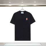 Casablanca T Shirts Summer Simple Print Loose Short Sleeves