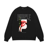 Purple Brand Sweatshirt Loose Crew Neck Sweater