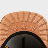 Trendy flat brimmed hat smokin' trees cap sunshade