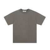 Fog Essentials T Shirts Spring Summer FOG Flocking Letters Crew Neck Pullover Short Sleeves